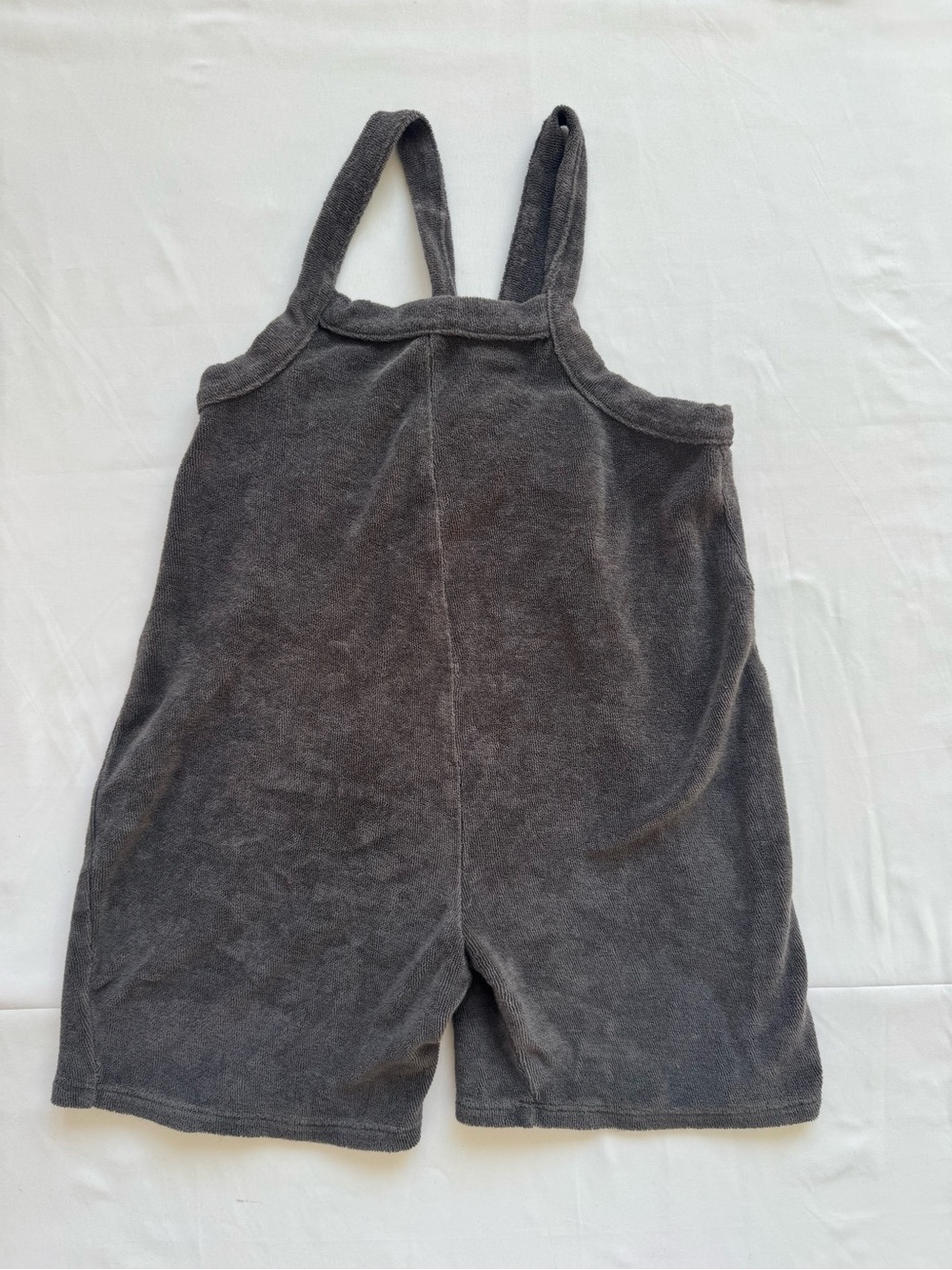 Organic Zoo Kids Grey Terry Romper size 2/3y